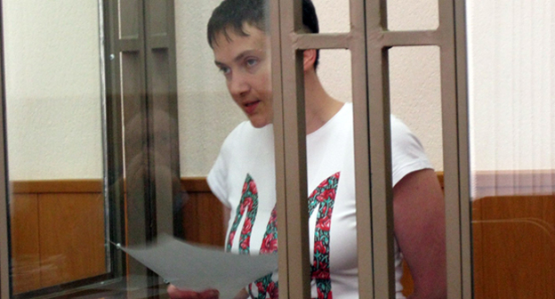 Надежда Савченко в Донецком городском суде, 4 февраля 2016 года.
Фото Константина Волгина для "Кавказского узла"