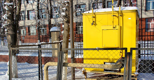 Газовый щит. Фото Магомеда Магомедова для "Кавказского узла"