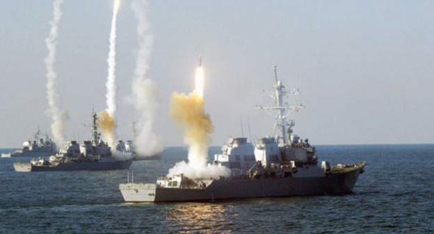 Корабли Каспийской флотилии. Фото www.riadagestan.ru