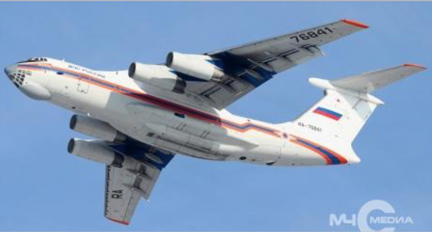 Борт МЧС в воздухе. Фото: http://www.mchsmedia.ru/focus/item/6495229