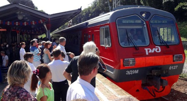 Электропоезд Бештау - Железноводск. Фото: stavtourism.ru