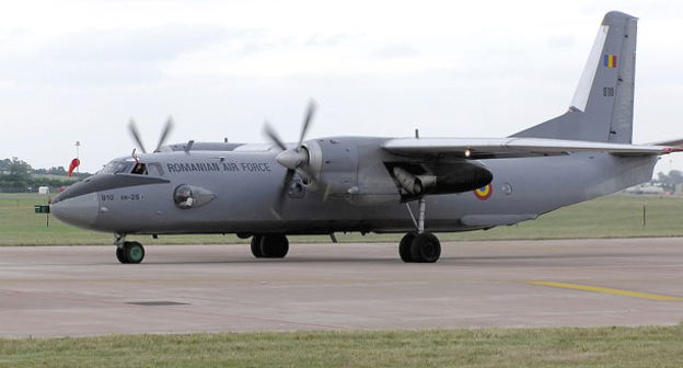 Военно-транспортный самолет Ан-26 в Ростовской области. Фото https://ru.wikipedia.org/