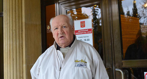 Инвалид Вадим Уркунов в суде Центрального района Сочи. Фото Светланы Крваченко для "Кавказского узла"