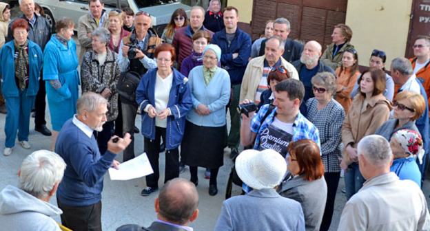 Защитники Малого Ахуна обратились к Бастрыкину с просьбой остановить застройку нацпарка. Сочи, 17 апреля 2016 г. Фото Светланы Кравченко для "Кавказского узла"