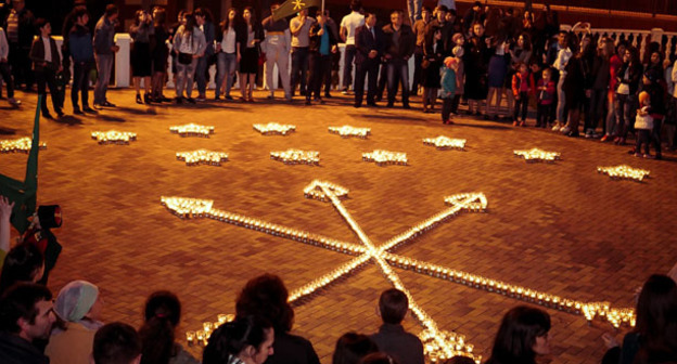 День черкесского флага. Черкесск, 25 апреля 2016 г. Фото Амара Жужуева