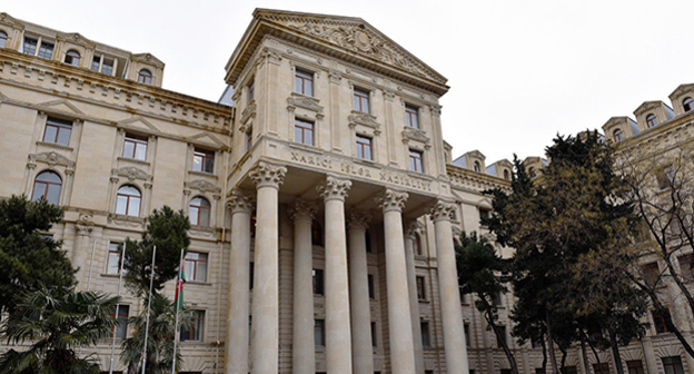 Здание МИД Азербайджана. Фото: © Sputnik/ Murad Orujov, http://ru.sputnik.az/politics/20160427/404870953.html