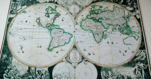 Карта представленная на выставке. Ереван, 15 мая 2016 г. Фото Армине Мартиросян для "Кавказского узла"