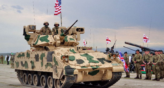 Грузино-американские учения "Достойный партнер – 2016". Вазиани, 11 мая 2016 г. Фото Инны Кукуджановой для "Кавказского узла"