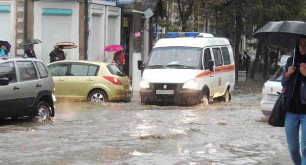 Ливень в Краснодаре. Фото Натальи Дорохиной для "Кавказского узла" 