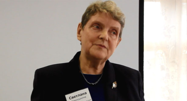 Светлана Ганнушкина. Фото Ахмеда Альдебирова для "Кавказского узла"