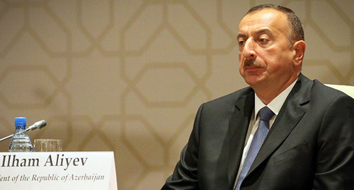 Ильхам Алиев. Фото Азиза Каримова для "Кавказского узла"