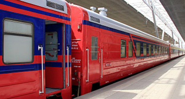 Поезд Южно-Кавказская железной дороги. Фото: http://russia-armenia.info/node/17447