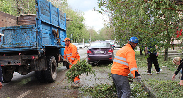 Последствия града в Владикавказе. Фото: © Sputnik/ Дзерасса Биазарти