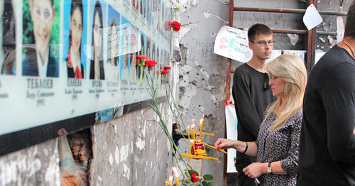 Спортивный зал школы №1 в Беслане. 3 сентября 2016 г. Фото Эммы Марзоевой для "Кавказского узла"