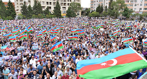 Митинг оппозиции в Баку 11.09.2016. Фото Азиза Каримова для "Кавказского узла"