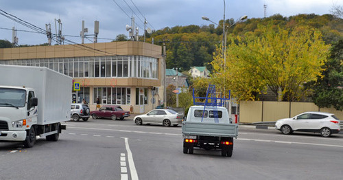 Опасный перекресток на Мамайском перевале не имеет светофора. Сочи, октябрь 2016 г. Фото Светланы Кравченко для "Кавказского узла"