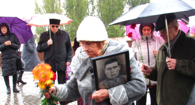 Акция памяти жертв политических репрессий. Волгоград, 30 октября 2016 г. Фото Вячеслава Ященко для "Кавказского узла"