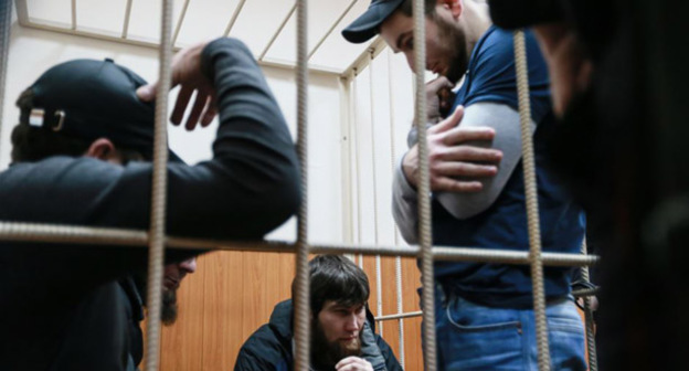 Обвиняемые в совершении убийства Бориса Немцова. Фото: Anton Denisov (RFE/RL)