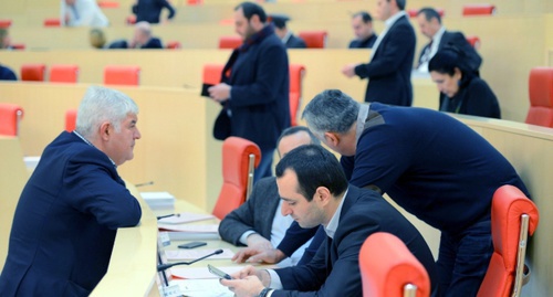 Грузинские парламентарии на заседании 16 декабря 2016 года. Фото: Parliament.ge
