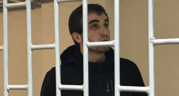 Жалауди Гериев в зале суда. Фото Патимат Махмудовой для "Кавказского узла"