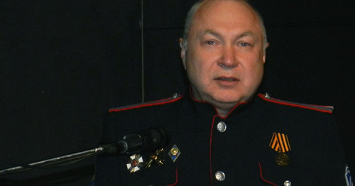 Директор Волгоградского музыкально-драматического казачьего театра Андрей Зуев. Фото Татьяны Филимоновой для "Кавказского узла"