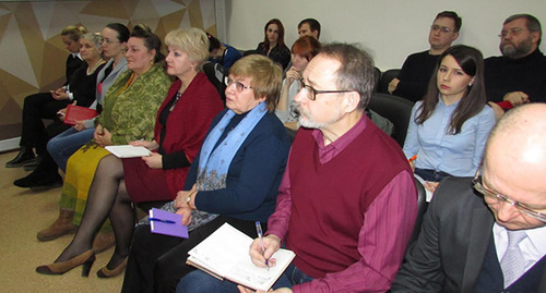 Участники дискуссии: представители общественных организаций, сотрудники музея, историки Фото Вячеслава Ященко для "Кавказского узла"