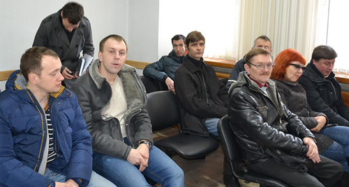 Потерпевшие В. Киричек (справа) и С. Артемьев Фото Светланы Кравченко для "Кавказского узла"