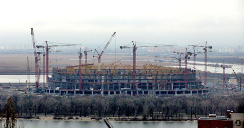 Строительство "Ростов-Арены". Фото: Dmitry89 https://ru.wikipedia.org Строительство "Ростов-Арены". Фото: Dmitry89 https://ru.wikipedia.org