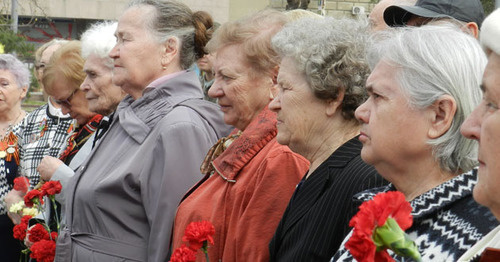 Участники митинга. Волгоград, 11 апреля 2017 г. Фото Татьяны Филимоновой для "Кавказского узла"