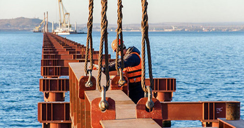 Крымский мост. Фото инфоцентра "Крымский мост"
