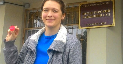 Елена Куликова после заседания суда. Фото Константина Волгина для "Кавказского узла" Елена Куликова после заседания суда. Фото Константина Волгина для "Кавказского узла"