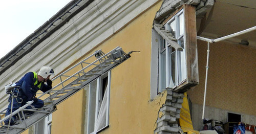 На месте трагедии в Волгограде Фото Татьяны Филмоновой для "Кавказского узла"
