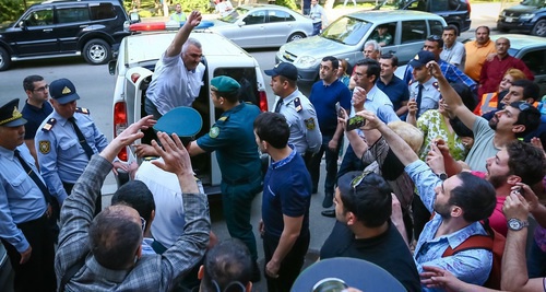 Афгана Мухтарлы привезли в суд. Баку, 31 мая 2017 г. Фото Азиза Каримова для "Кавказского узла"