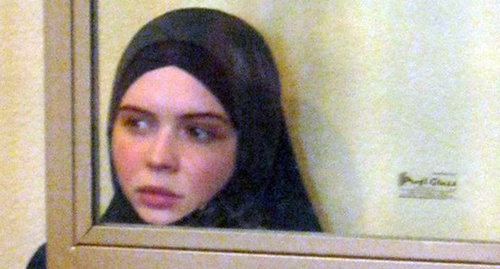 Татьяна Карпенко в Северо-Кавказском окружном военном суде. Фото Константина Волгина для "Кавказского узла"