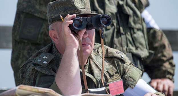 Тактические учения на высокогорном полигоне Алагяз российской военной базы Южного военного округа, дислоцирующейся в Армении. Фото https://ru.sputnik.az