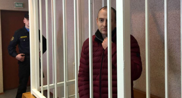 Александр Лапшин в зале суда. Фото: RFE/RL