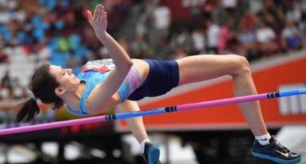 Победный прыжок Марии Кучиной (Ласицкене) на чемпионате мира 2017. Фото: сайт Всероссийской федерации легкой атлетики 
