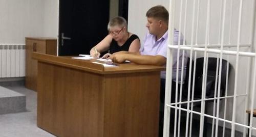 Подсудимая с адвокатом. Фото Светланы Кравченко для "Кавказского узла"