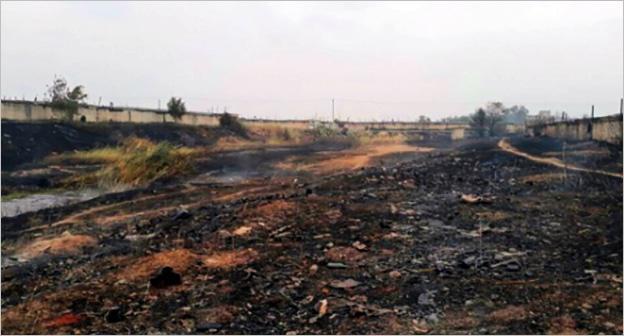 Последствия пожара в Волгоградской области. Фото http://fedpress.ru/news/34/incidents/1842613