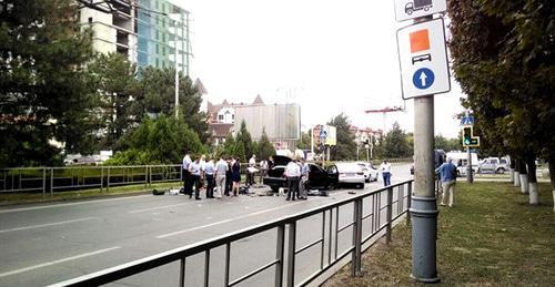 На месте перестрелки в Краснодаре. 28 августа 2017 г. Фото http://kubantv.ru/ На месте перестрелки в Краснодаре. 28 августа 2017 г. Фото http://kubantv.ru/