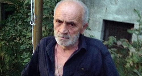 Участник голодовки Гела Гогелия. 30 августа 2017 года. Фото Галины Готуа для "Кавказского узла".