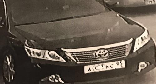 Оперативная фотоориентировка на автомобиль подозреваемого в убийстве депутата Асхабова. Источник в силовых структурах Чечни для "Кавказского узла"