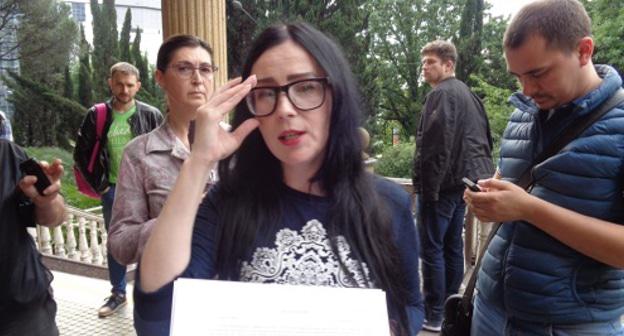 Анастасия Титова, лидер реготделения партии "Прогресс". Фото Светланы Кравченко для "Кавказского узла"