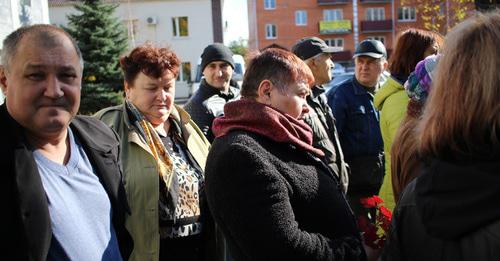 Пикет шахтеров в Гуково. 23 октября 2017 г. Фото Вячеслава Прудникова для "Кавказского узла" Пикет шахтеров в Гуково. 23 октября 2017 г. Фото Вячеслава Прудникова для "Кавказского узла"