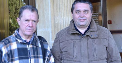 Юрий Малыгин (слева) и адвокат Михаил Охрименко. Фото Светланы Кравченко для "Кавказского узла"
