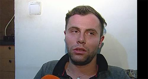 Активист грузинской НПО "Свободная зона" Георгий Кванчиани, Фото стоп-кадр видео http://rustavi2.ge/en/news/91304 Активист грузинской НПО "Свободная зона" Георгий Кванчиани, Фото стоп-кадр видео http://rustavi2.ge/en/news/91304