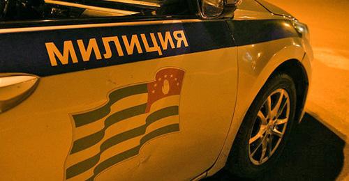 Машина абхазской милиции. Фото © Sputnik / Илона Хварцкия

