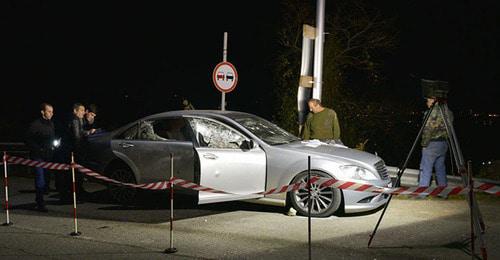 На месте расстрела Павла Ардзинбы. 13 декабря 2017 г. Фото: Sputnik/Томас Тхайцук На месте расстрела Павла Ардзинбы. 13 декабря 2017 г. Фото: Sputnik/Томас Тхайцук