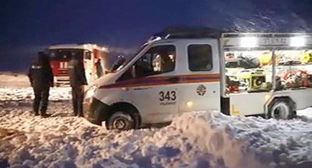 На месте авиакатастрофы Ан-148. Скриншот с видео МЧС России http://www.mchs.gov.ru