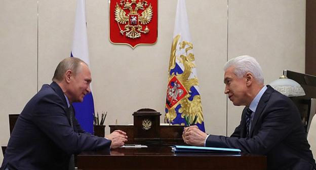 Встреча Владимира Путина (слева) и Владимира Васильева. Фото: пресс-служба администрации президента России http://kremlin.ru